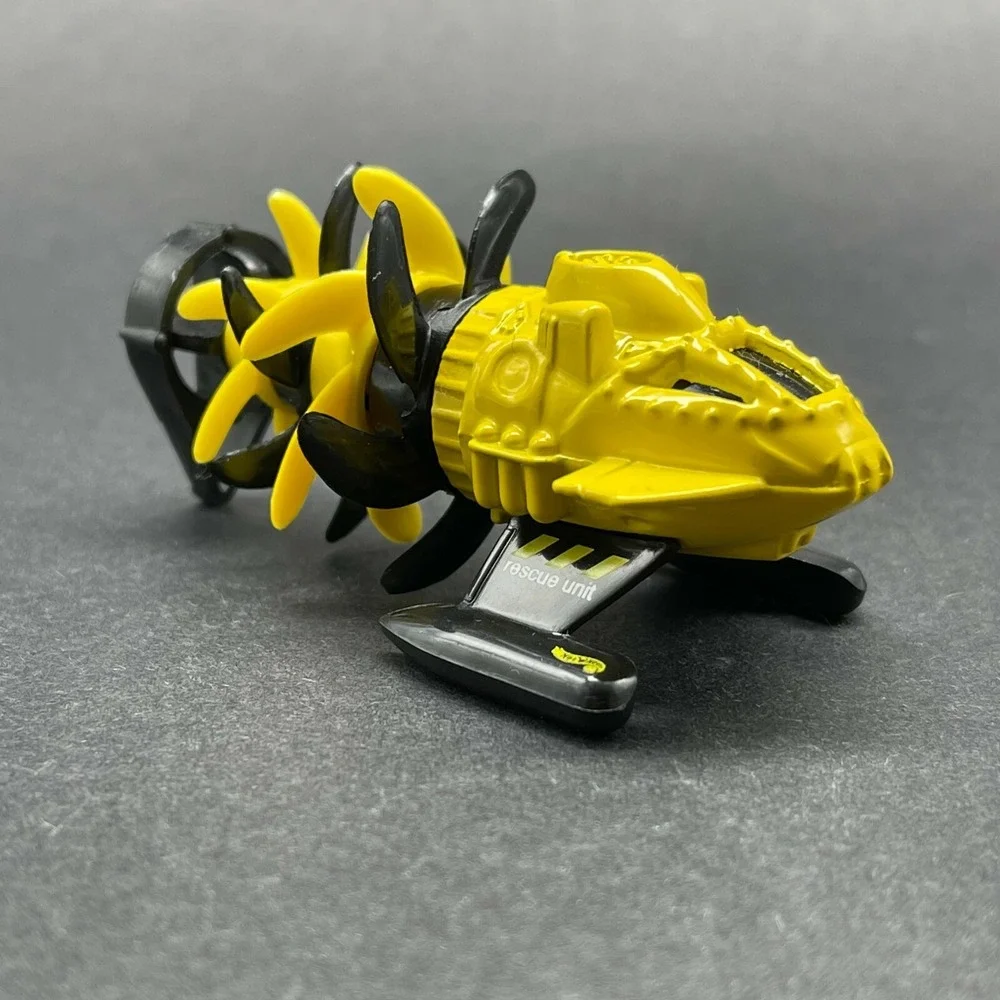 Hot Wheels Fathom This Submarine Ocean Blasters Yellow &Black Diecast 1/64 Loose